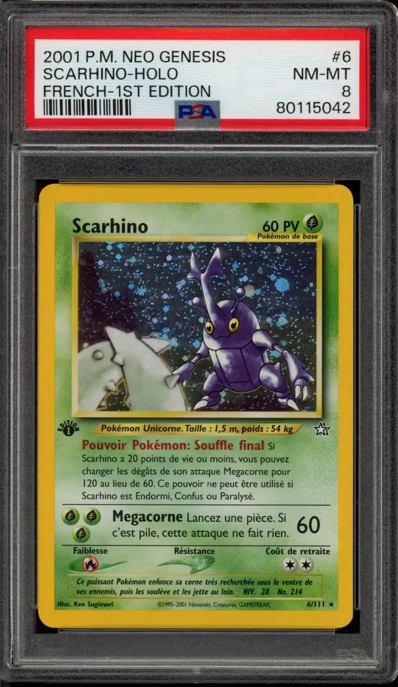 PSA 8 Scarhino Holo