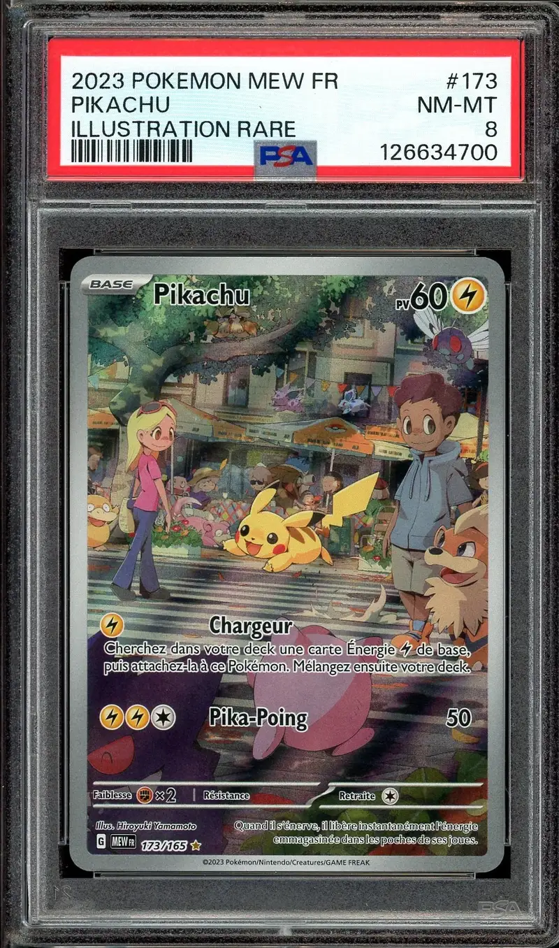 PSA 8 Pikachu