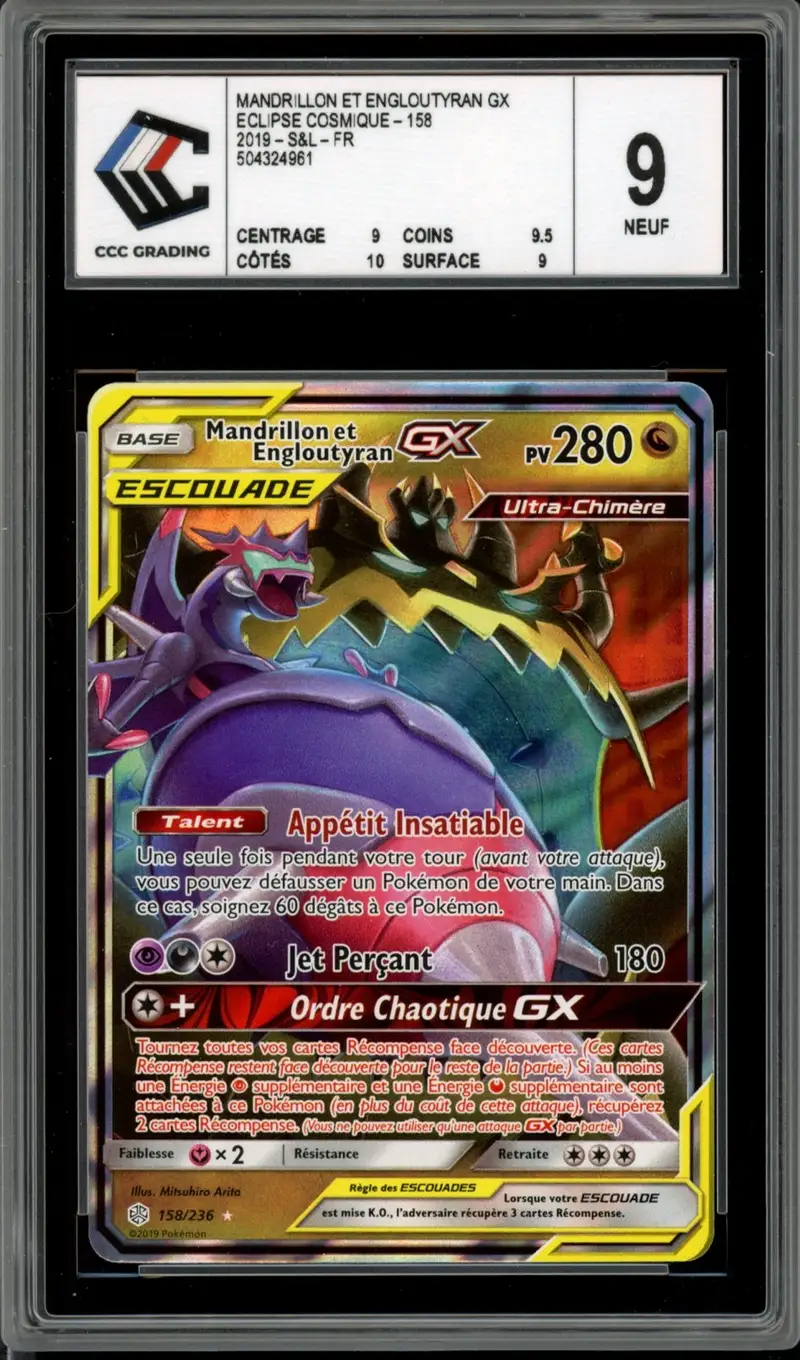 CCC 9 Mandrillon et Engloutyran Gx