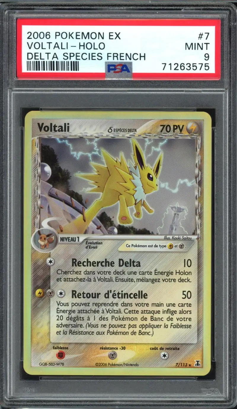 PSA 9 Voltali Holo
