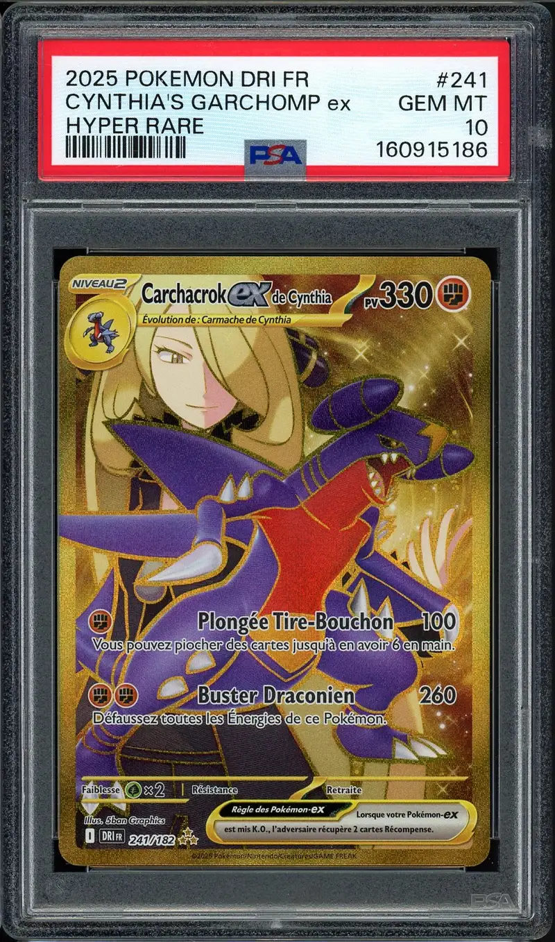 PSA 10 Carchacrok Ex de Cynthia Gold
