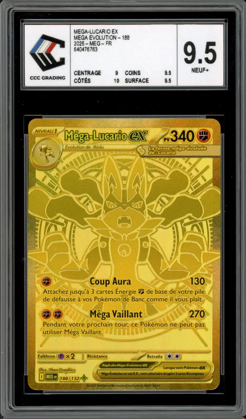 CCC 9.5 Méga-Lucario Ex Gold