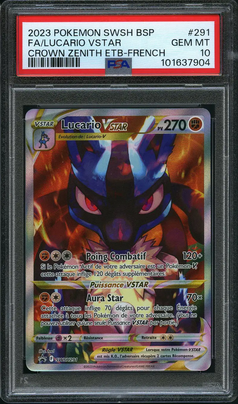 PSA 10 Lucario VStar