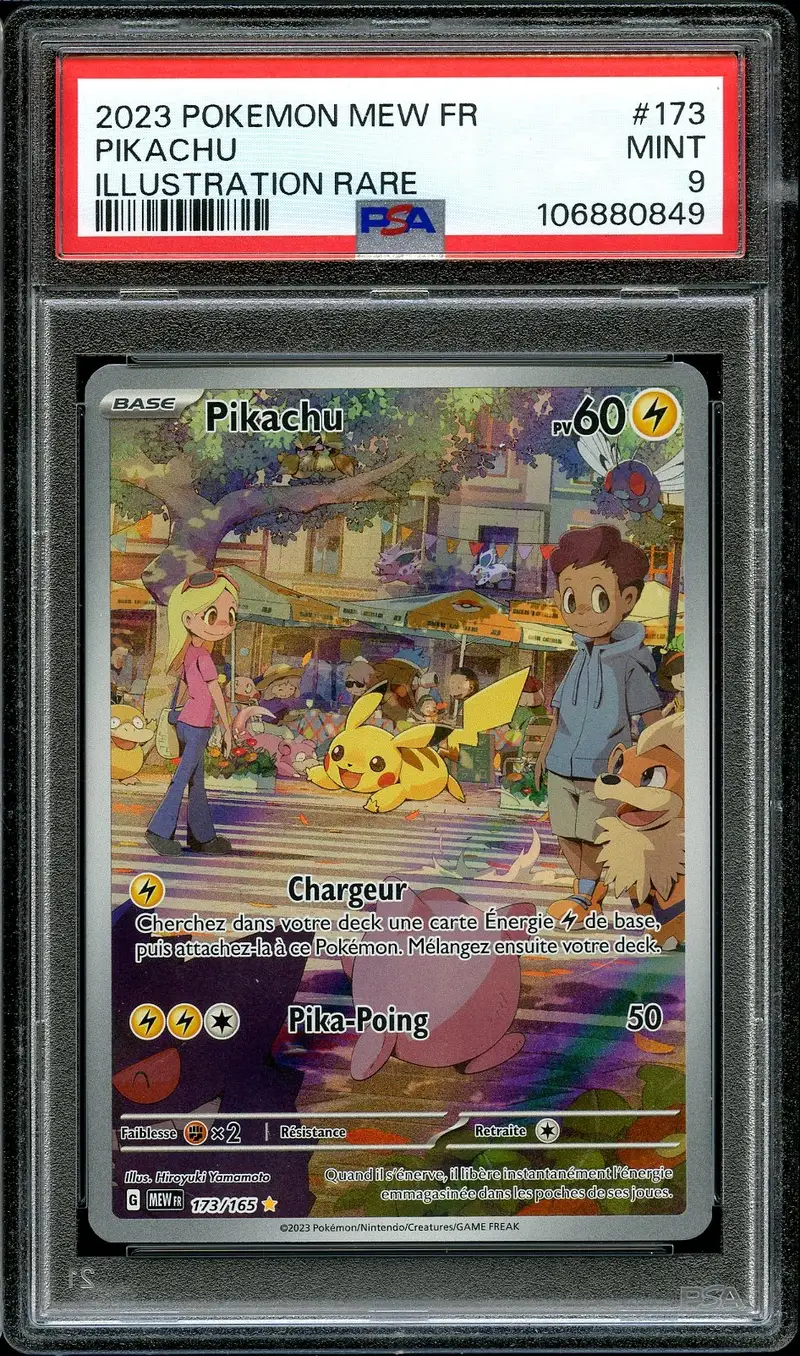 PSA 9 Pikachu