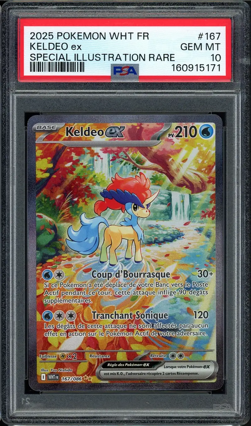 PSA 10 Keldeo Ex