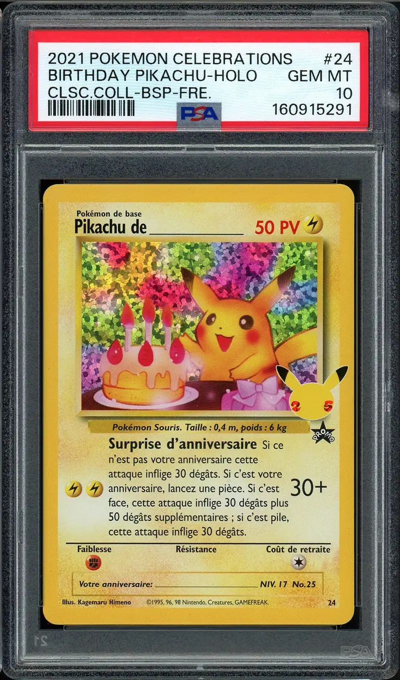 PSA 10 Pikachu de _____ Holo