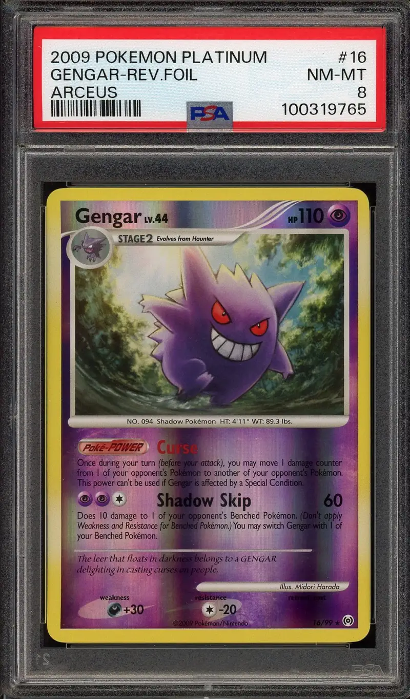 PSA 8 Gengar Reverse