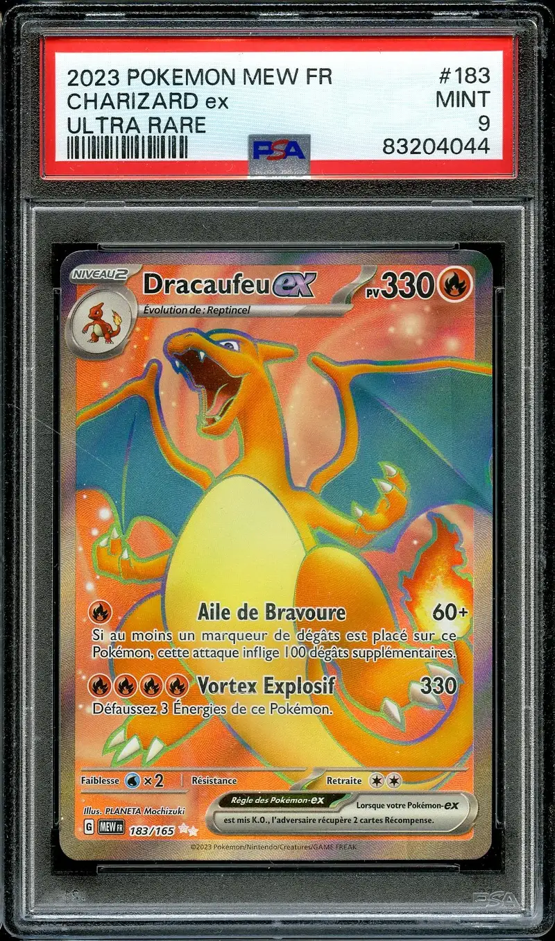 PSA 9 Dracaufeu Ex
