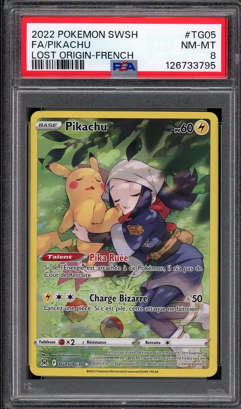 PSA 8 Pikachu