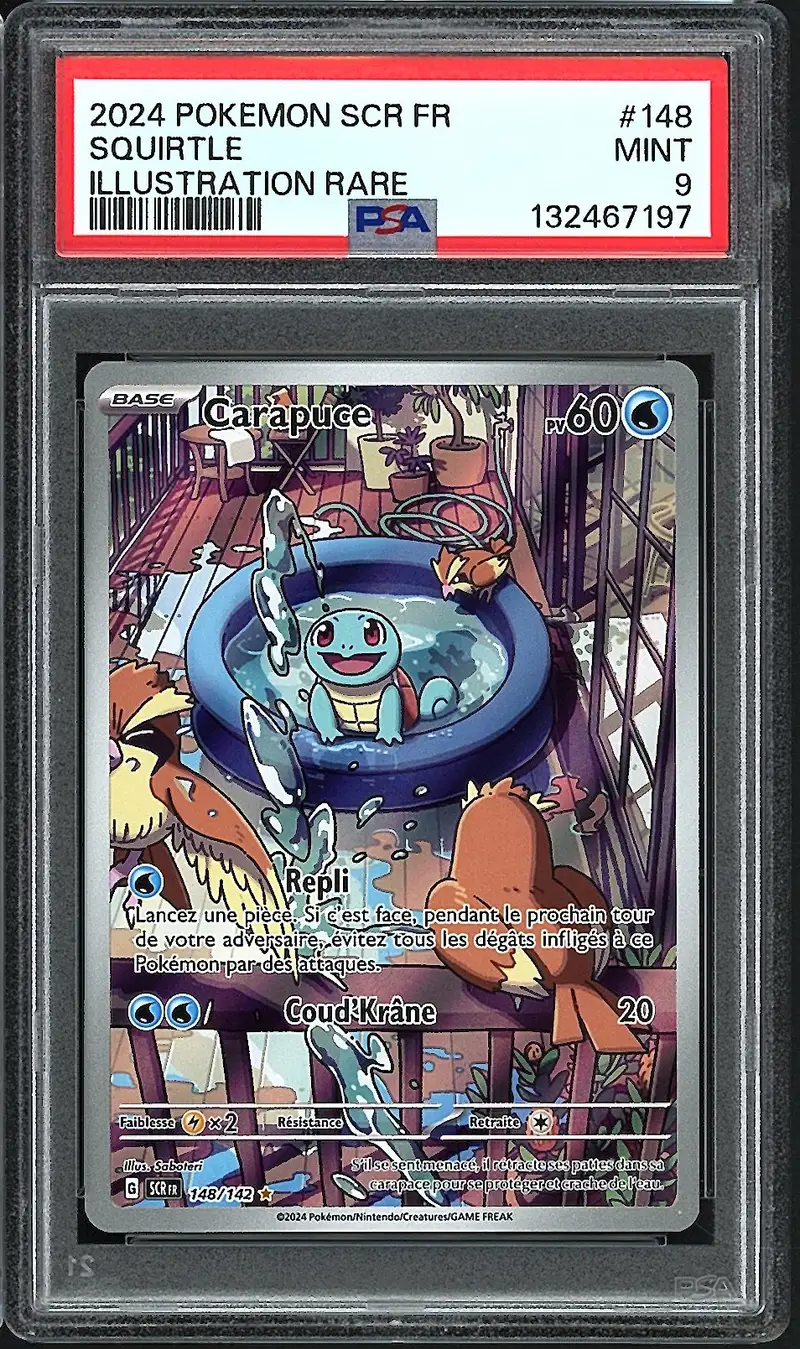 PSA 9 Carapuce