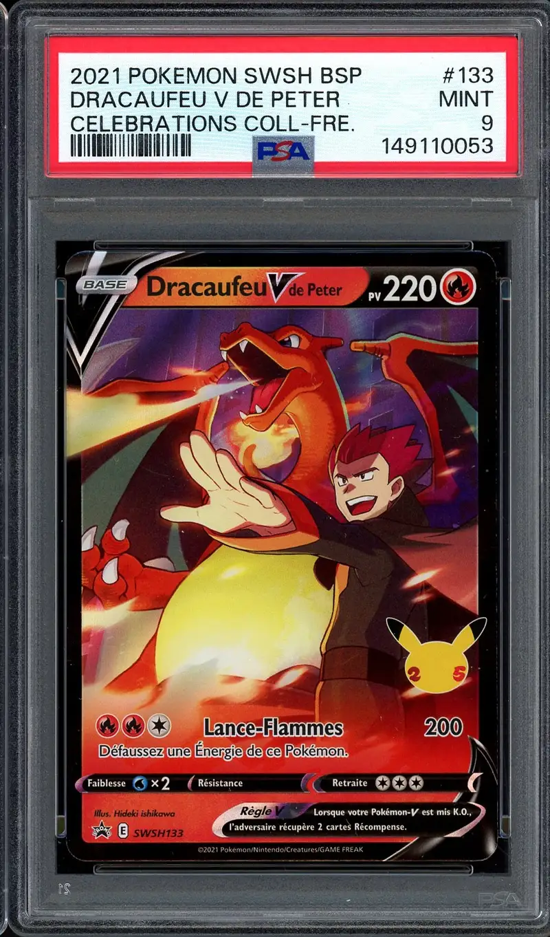 PSA 9 Dracaufeu V de Peter