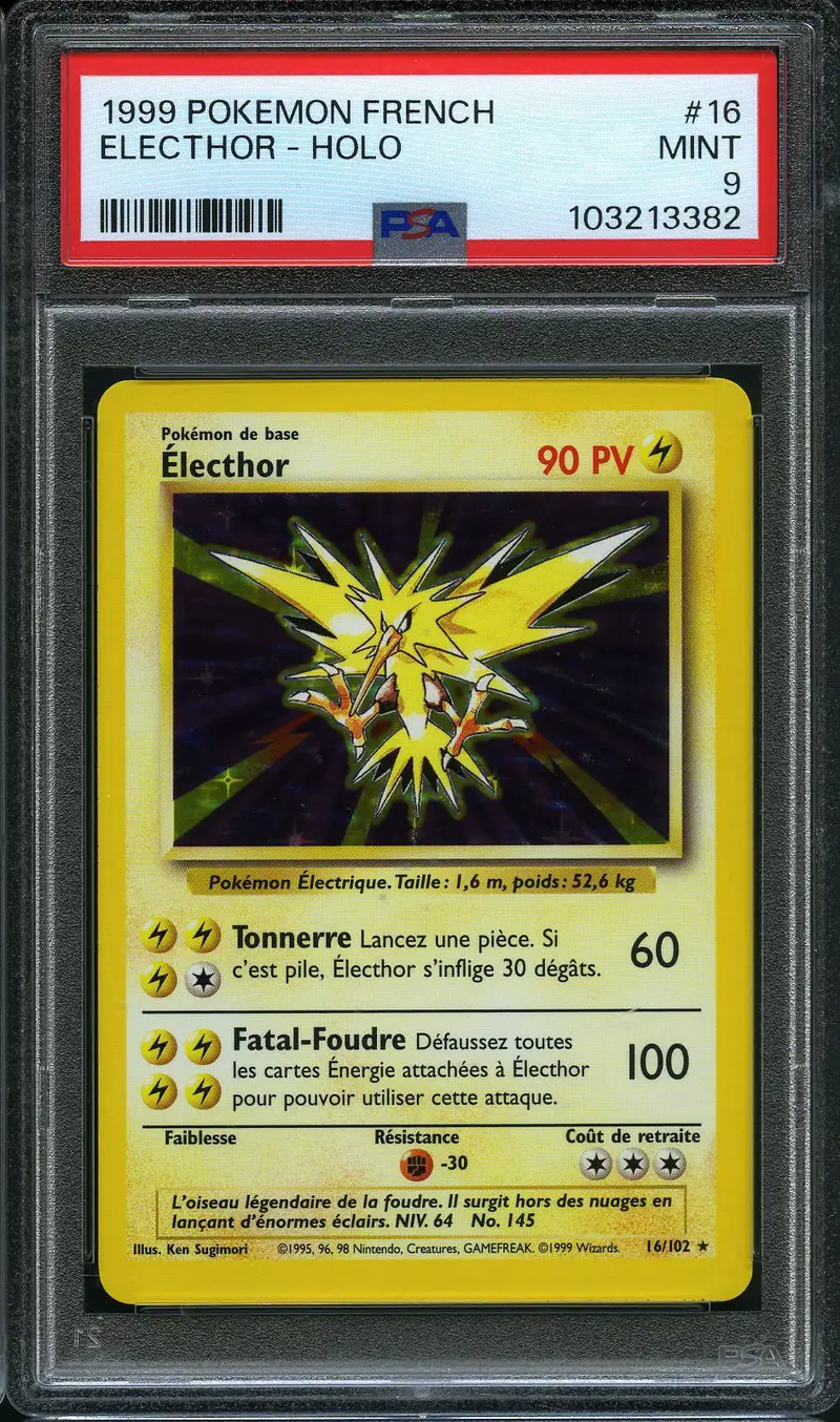 PSA 9 Electhor Holo