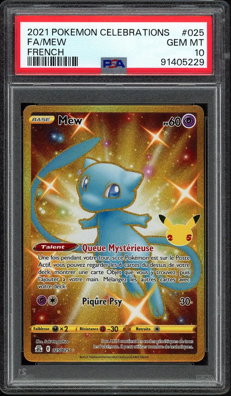 PSA 10 Mew Gold