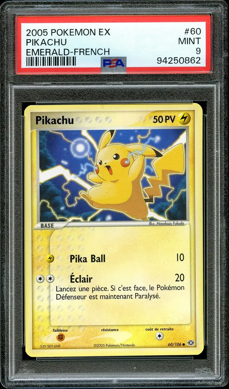 PSA 9 Pikachu