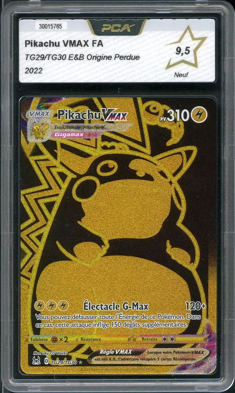 PCA 9.5 Pikachu VMax Gold