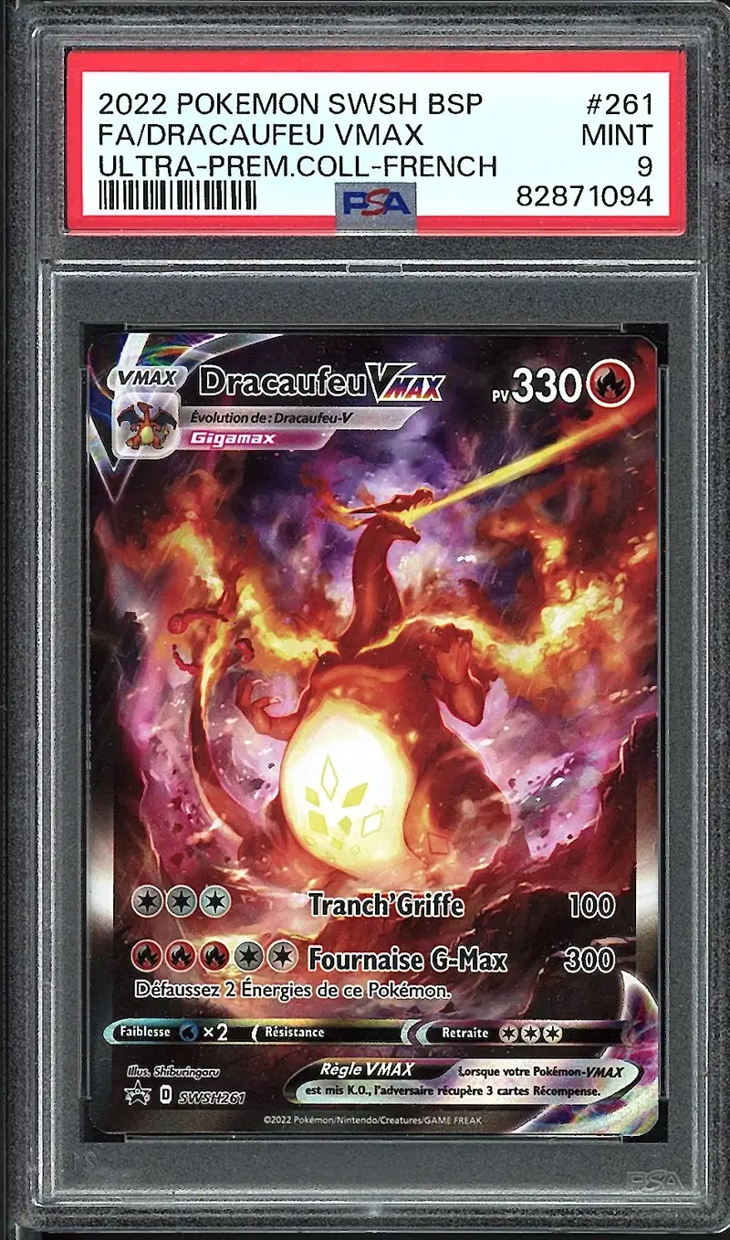 PSA 9 Dracaufeu VMax
