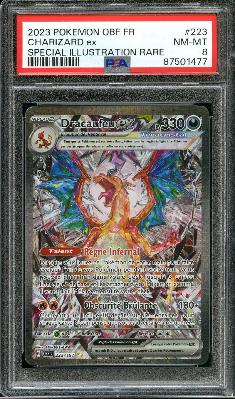 PSA 8 Dracaufeu Ex