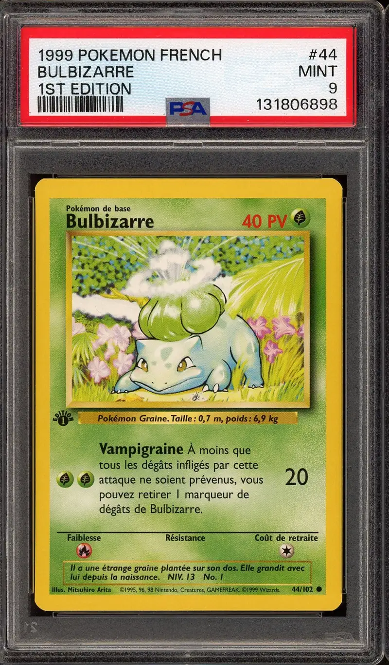 PSA 9 Bulbizarre