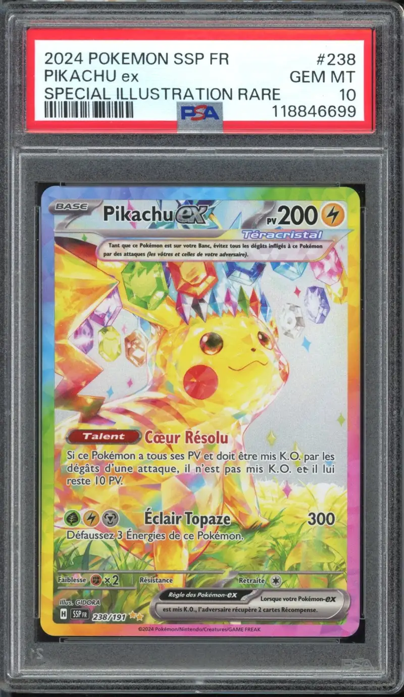 PSA 10 Pikachu Ex