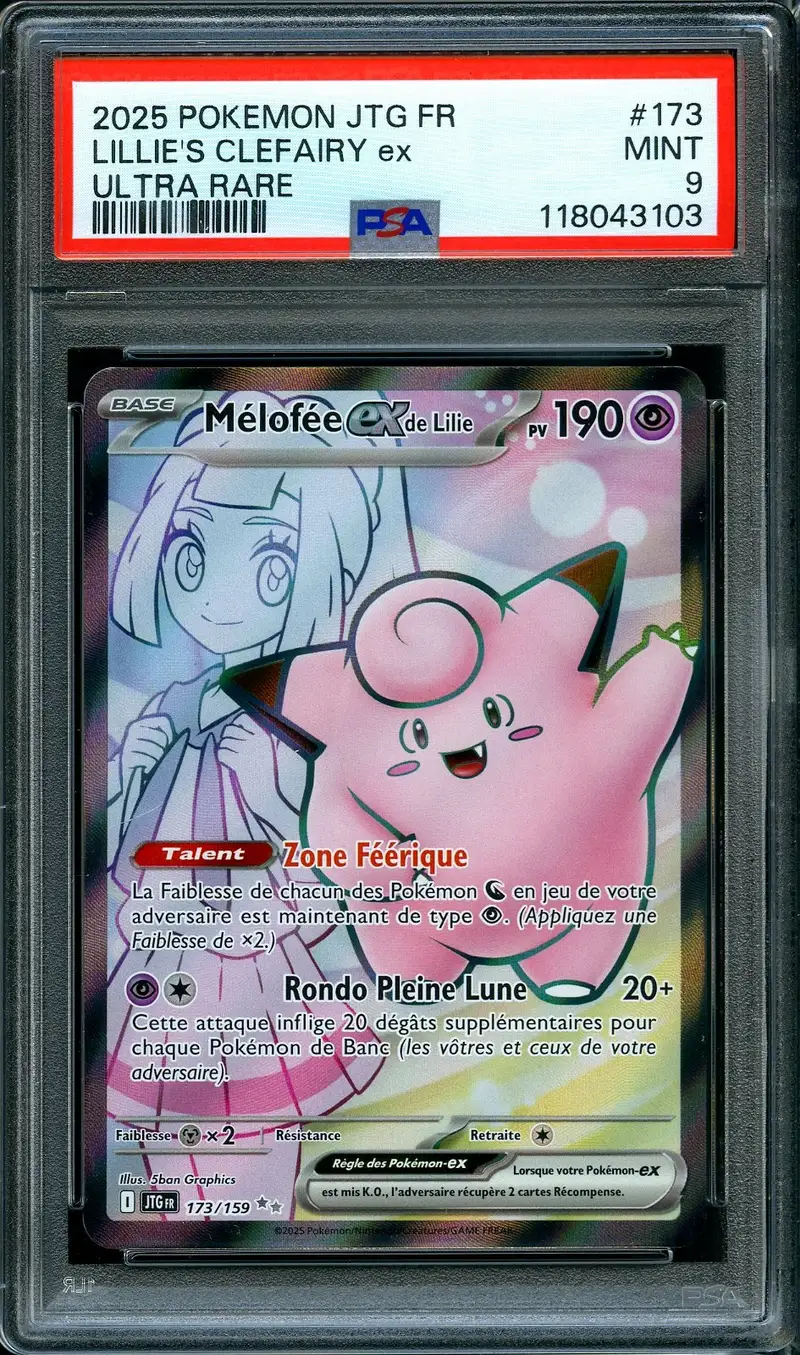 PSA 9 Mélofée Ex de Lilie