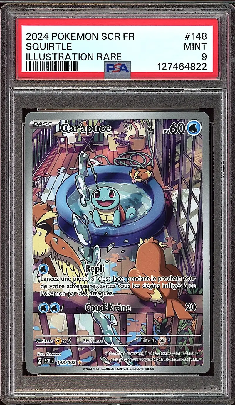PSA 9 Carapuce