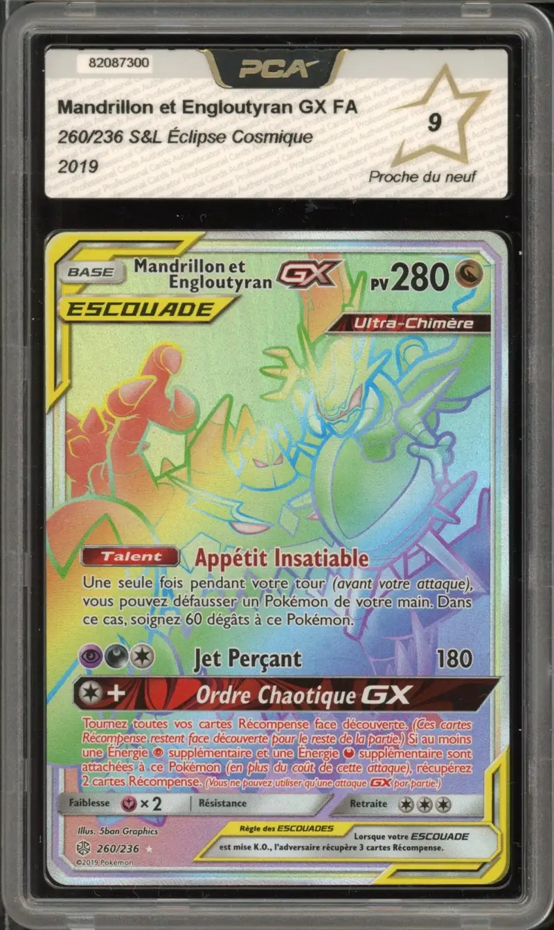 PCA 9 Mandrillon et Engloutyran Gx Rainbow