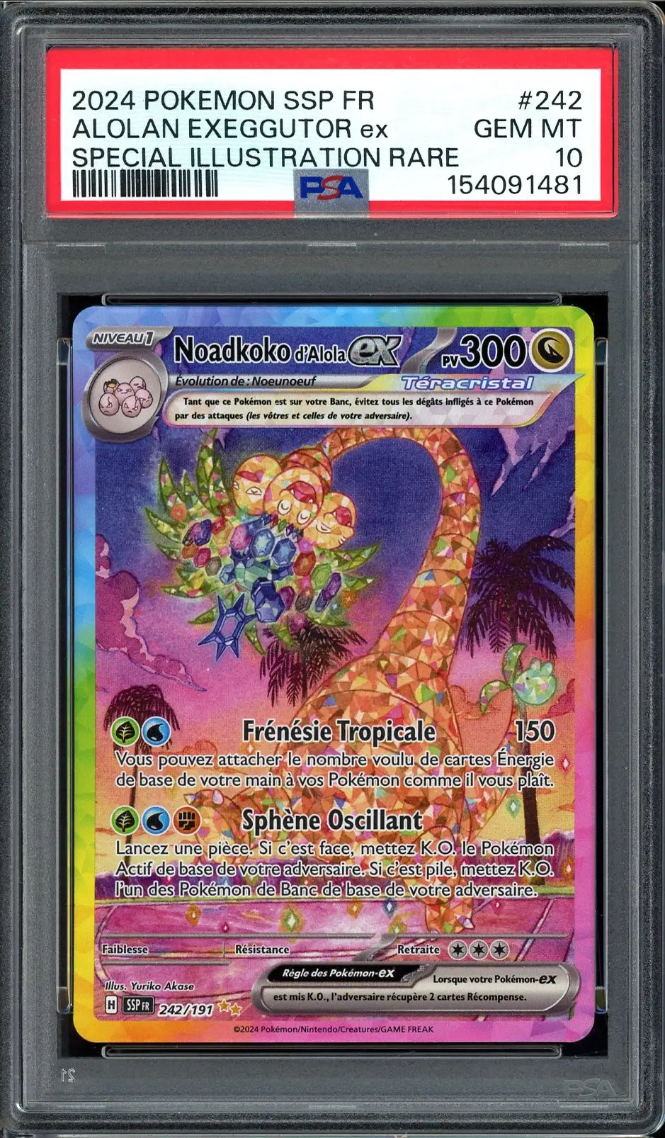 PSA 10 Noadkoko d'Alola Ex