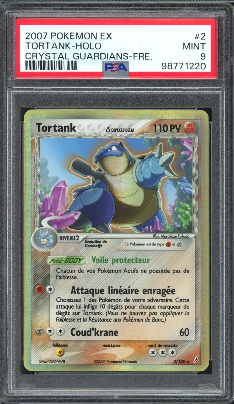 PSA 9 Tortank Holo