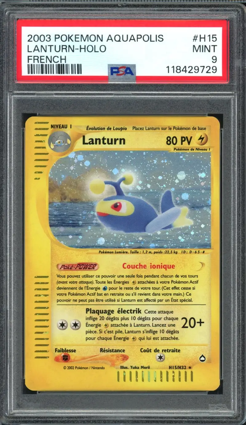 PSA 9 Lanturn Holo