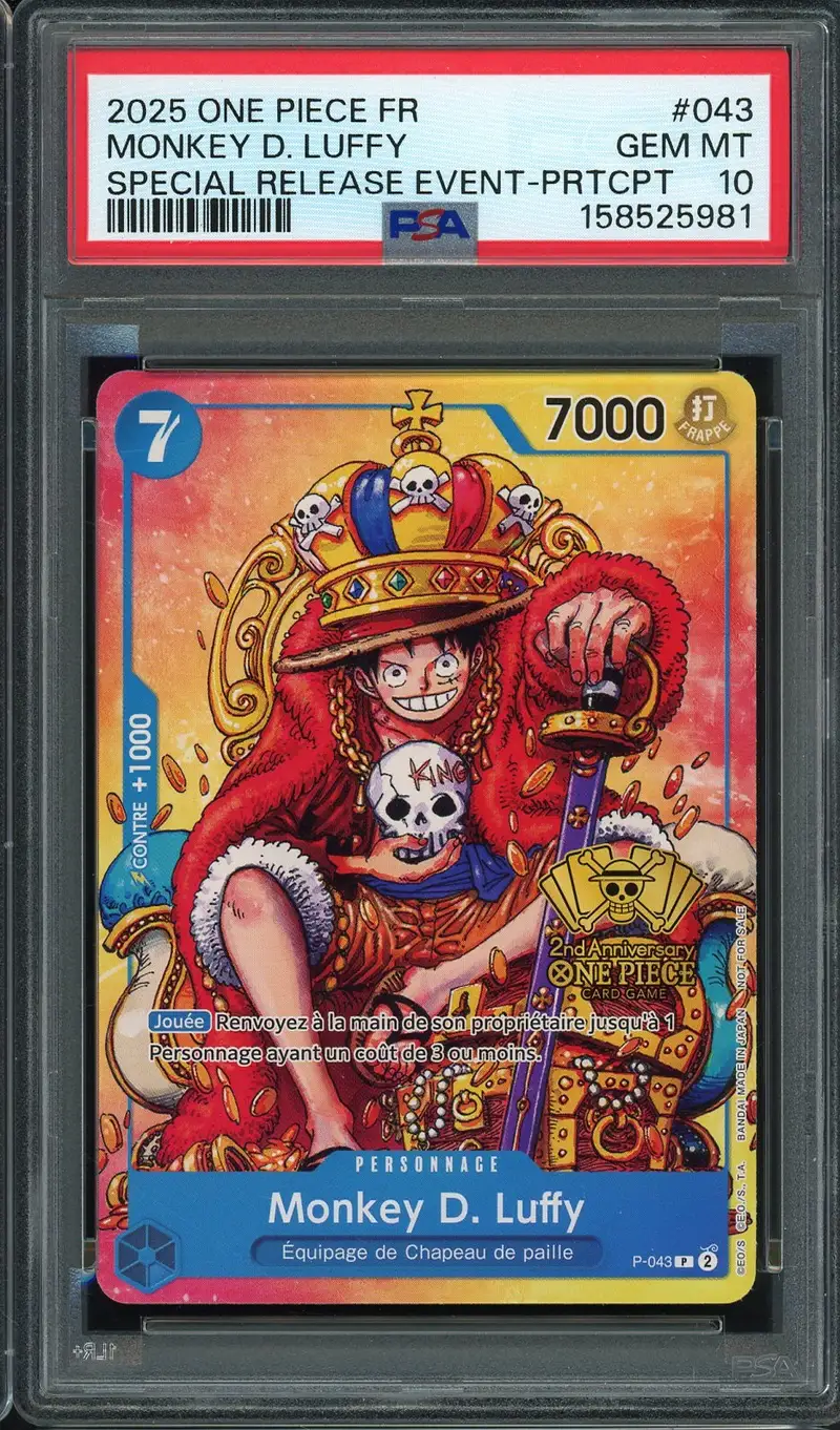 PSA 10 Monkey D. Luffy
