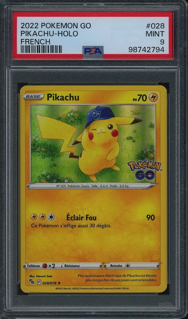 PSA 9 Pikachu Holo
