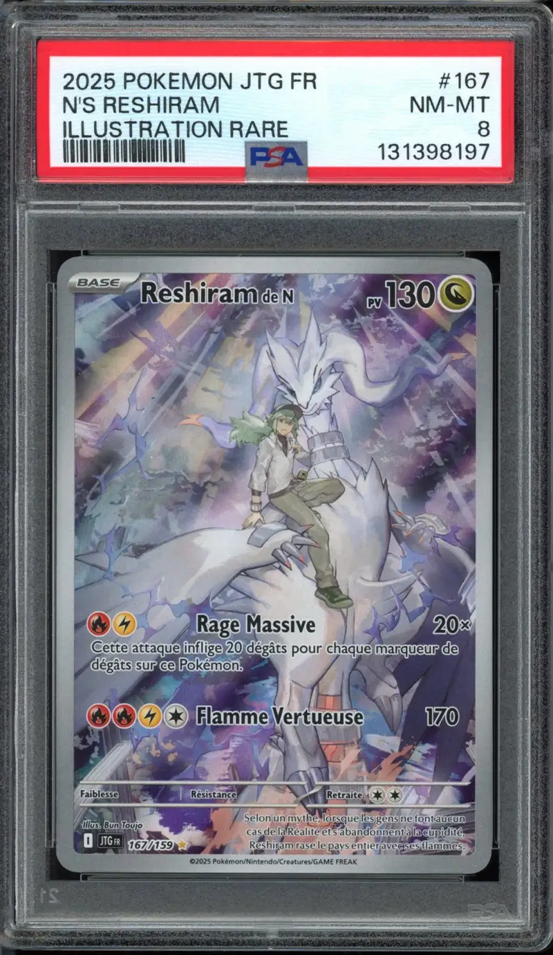PSA 8 Reshiram de N
