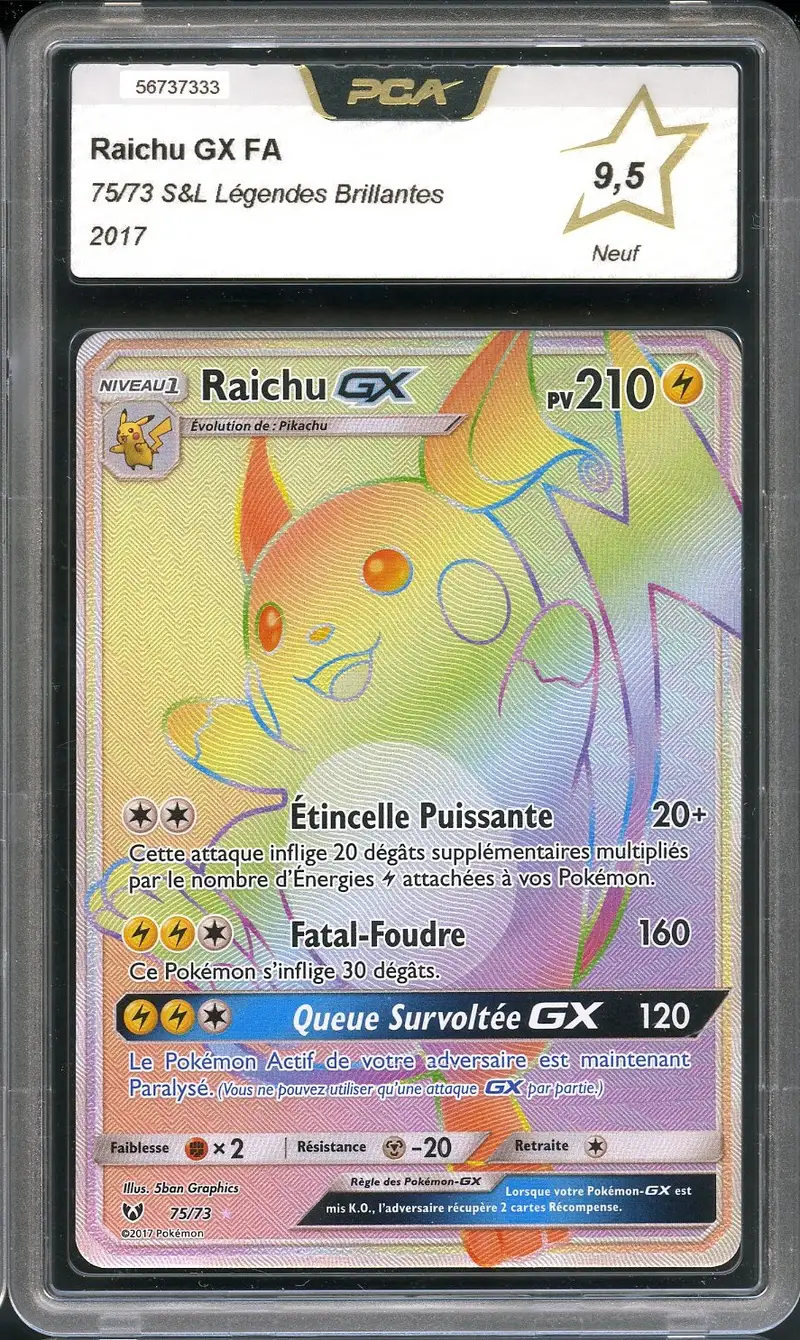 PCA 9.5 Raichu Gx Rainbow