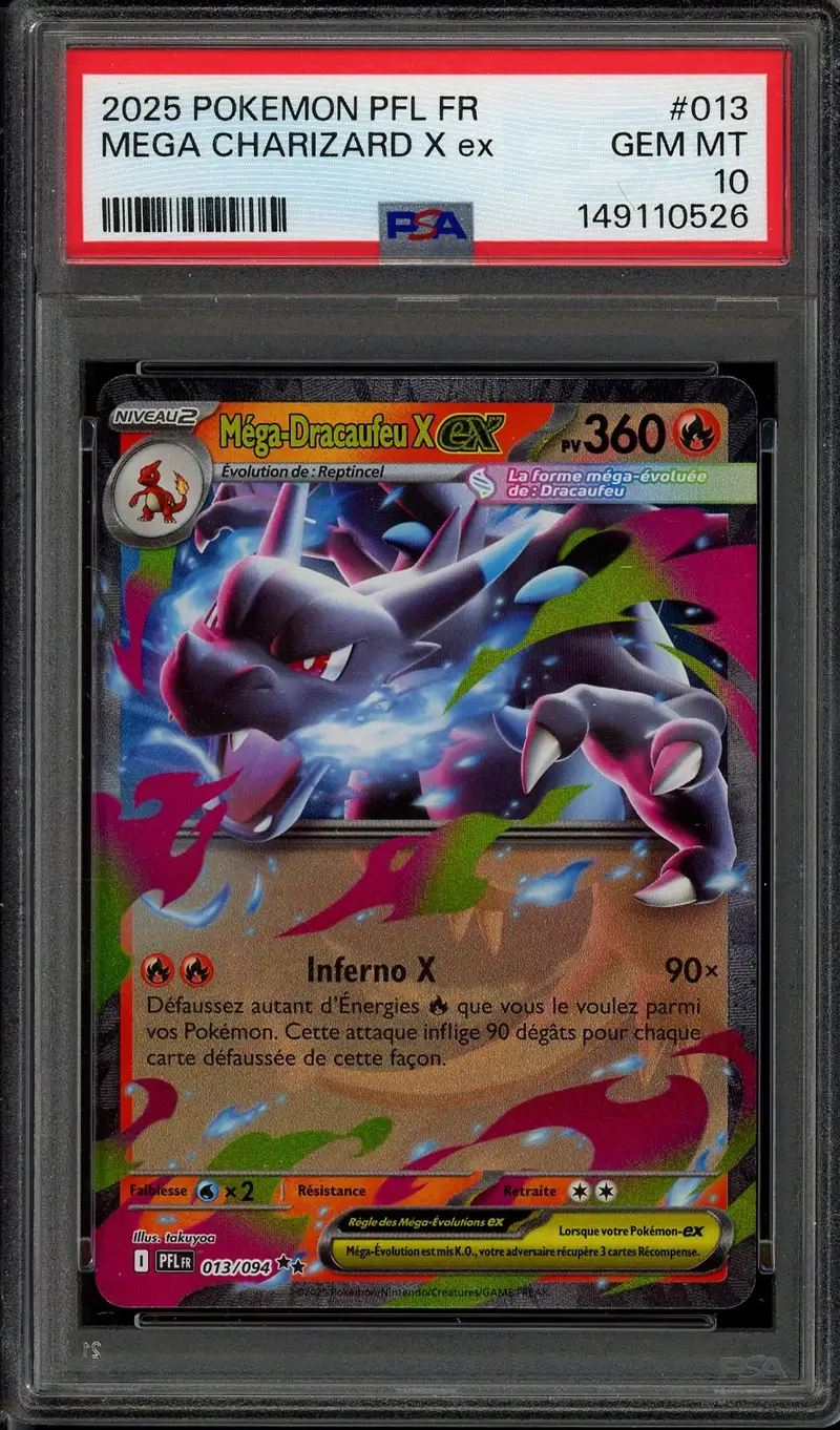 PSA 10 Méga-Dracaufeu X Ex