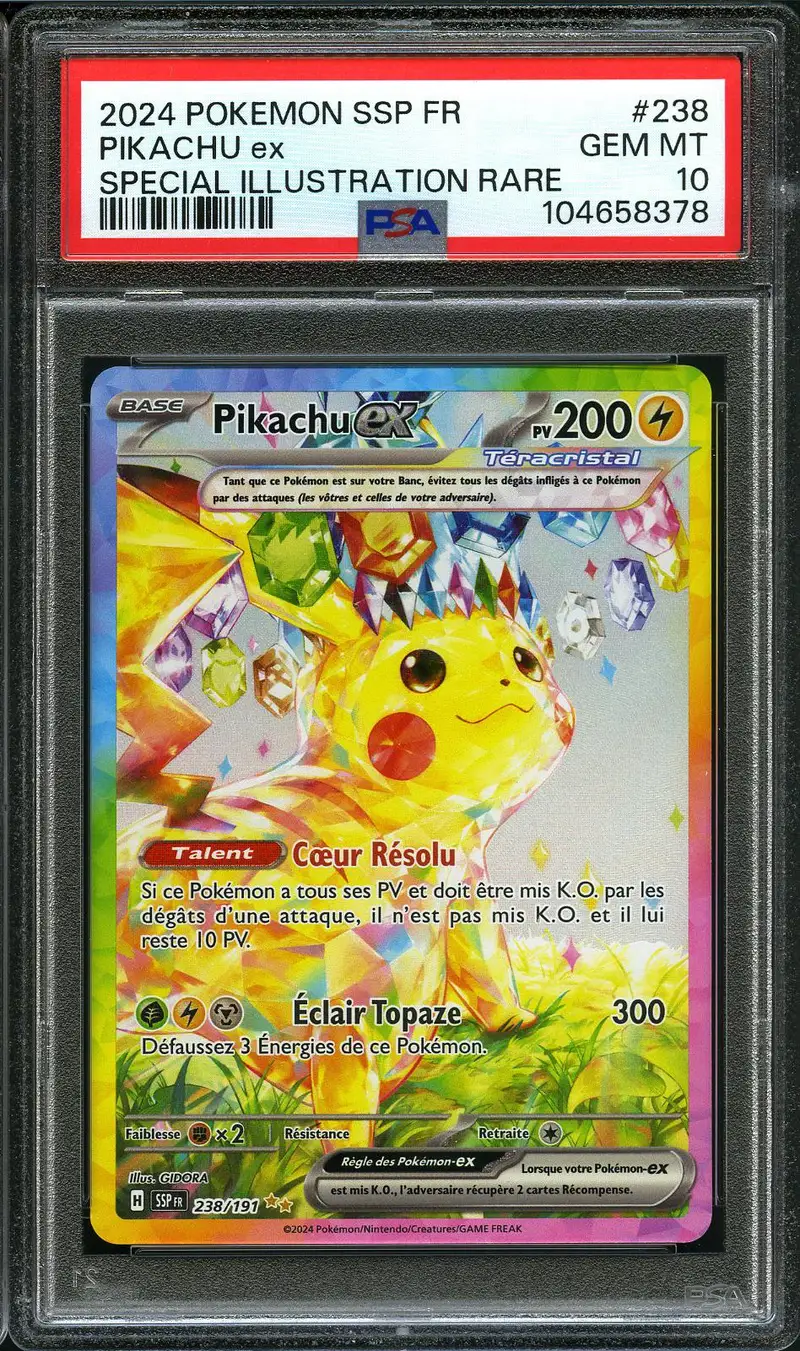 PSA 10 Pikachu Ex