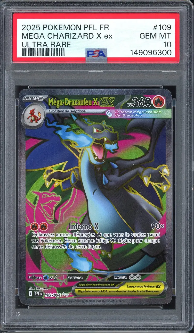 PSA 10 Méga-Dracaufeu X Ex