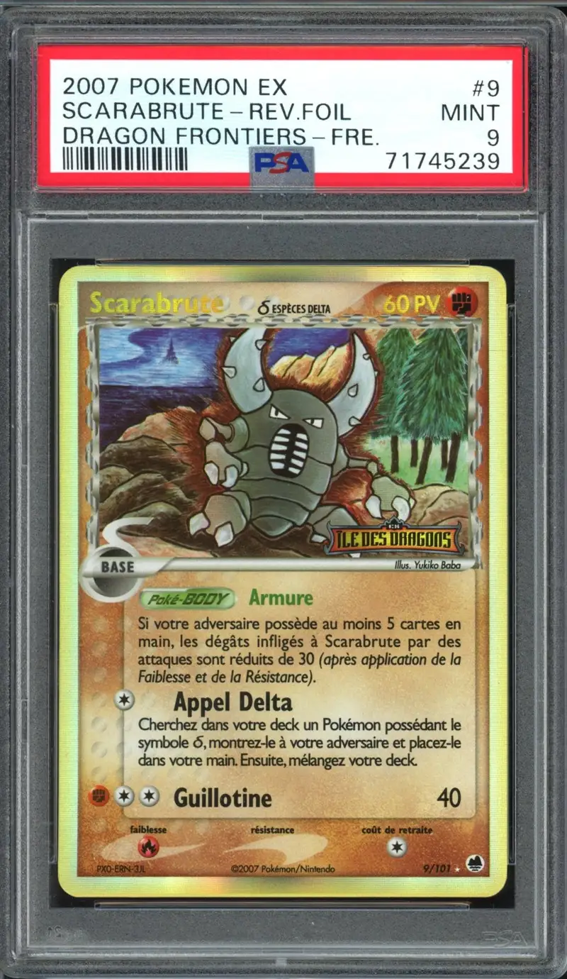 PSA 9 Scarabrute Holo Reverse