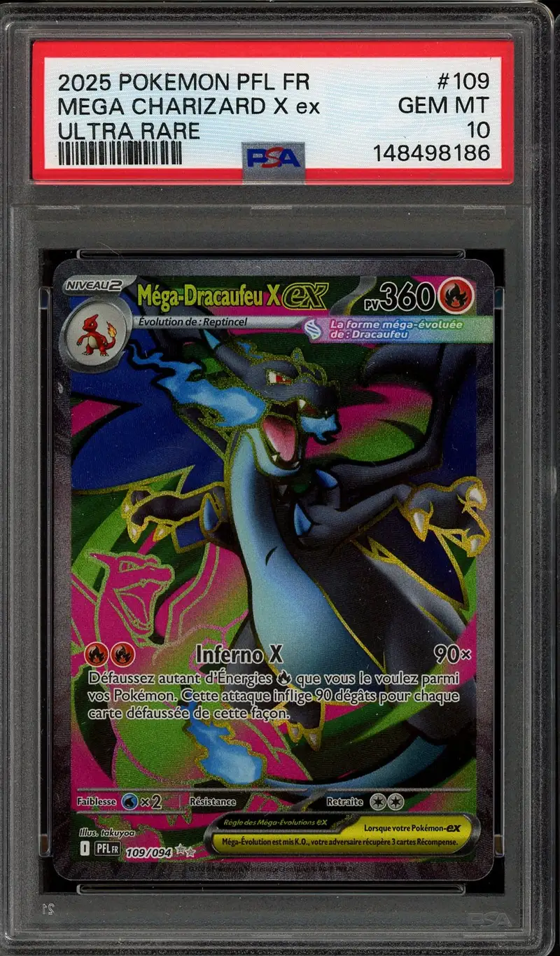 PSA 10 Méga-Dracaufeu X Ex