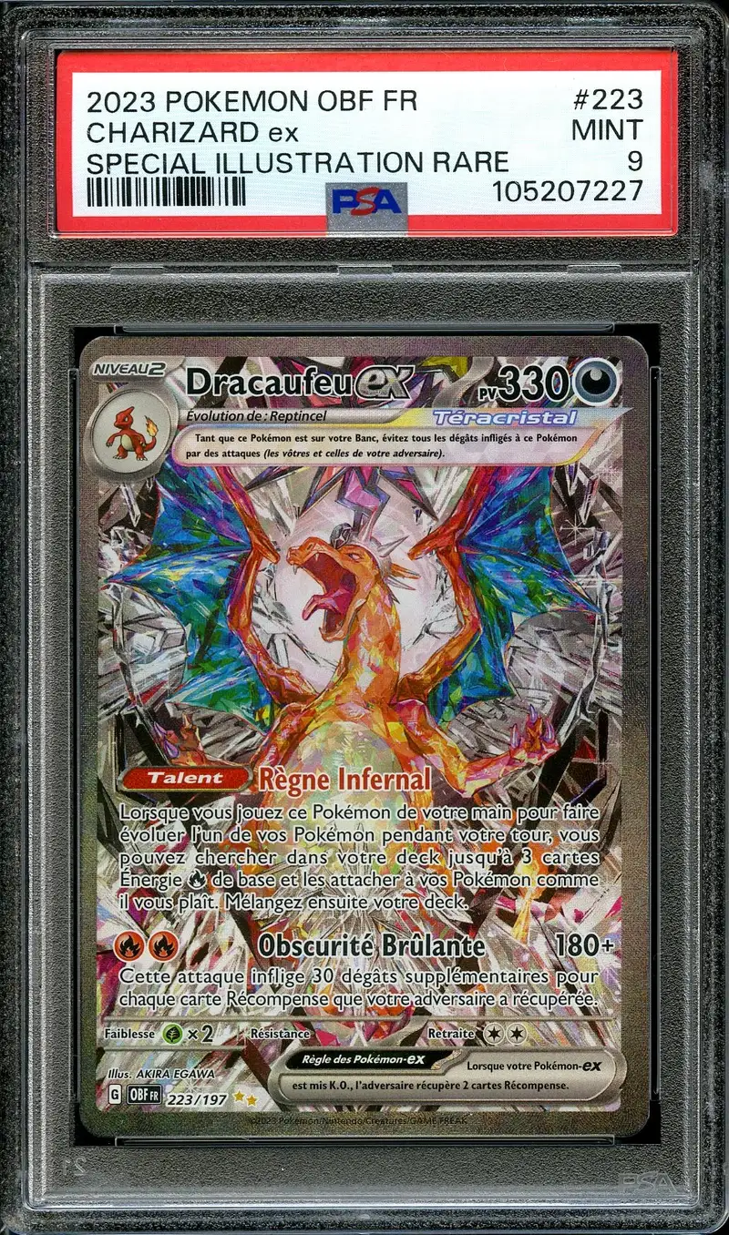 PSA 9 Dracaufeu Ex