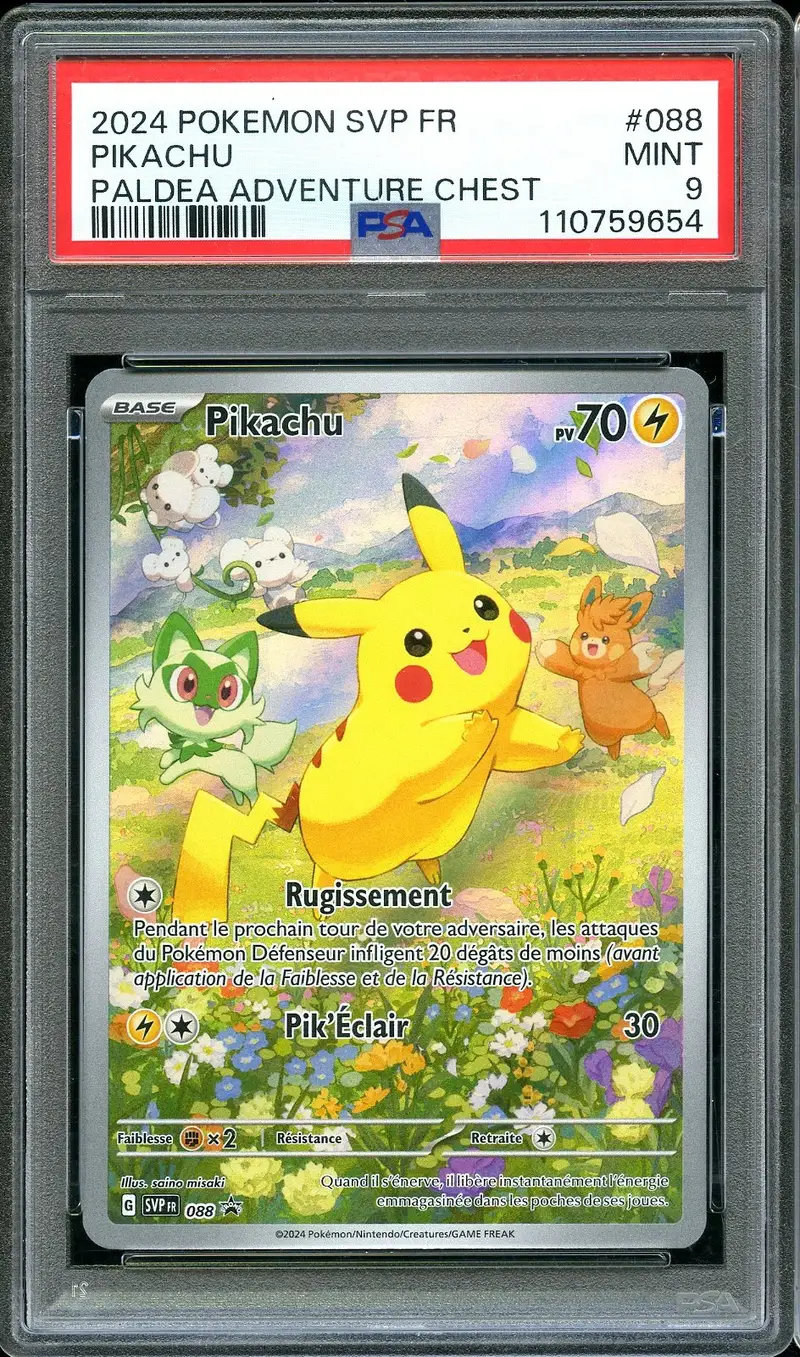 PSA 9 Pikachu