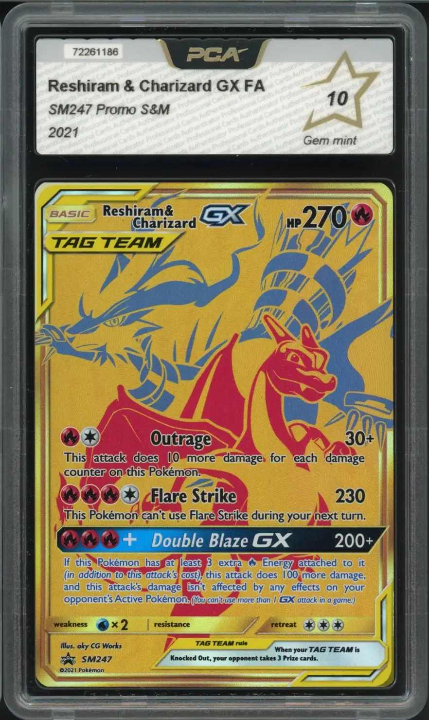 PCA 10 Reshiram & Dracaufeu Gx