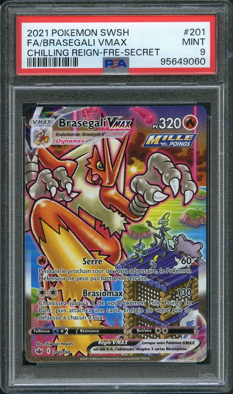 PSA 9 Braségali VMax