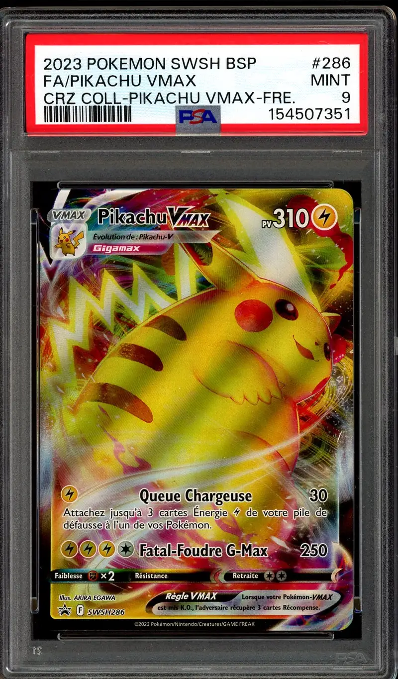 PSA 9 Pikachu VMax