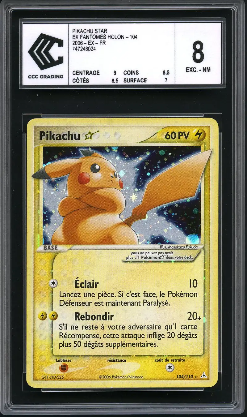 CCC 8 Pikachu Gold Star