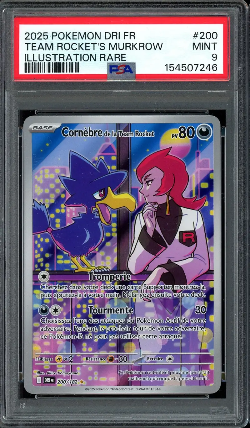 PSA 9 Cornèbre de la Team Rocket
