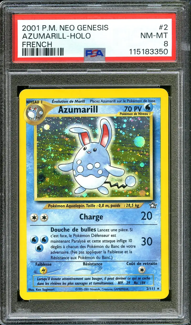 PSA 8 Azumarill Holo