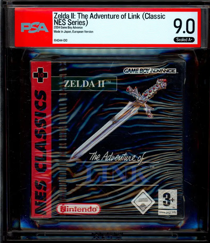 PSA 9.0 Jeu Game Boy Advance Zelda 2 The Adventure of Link