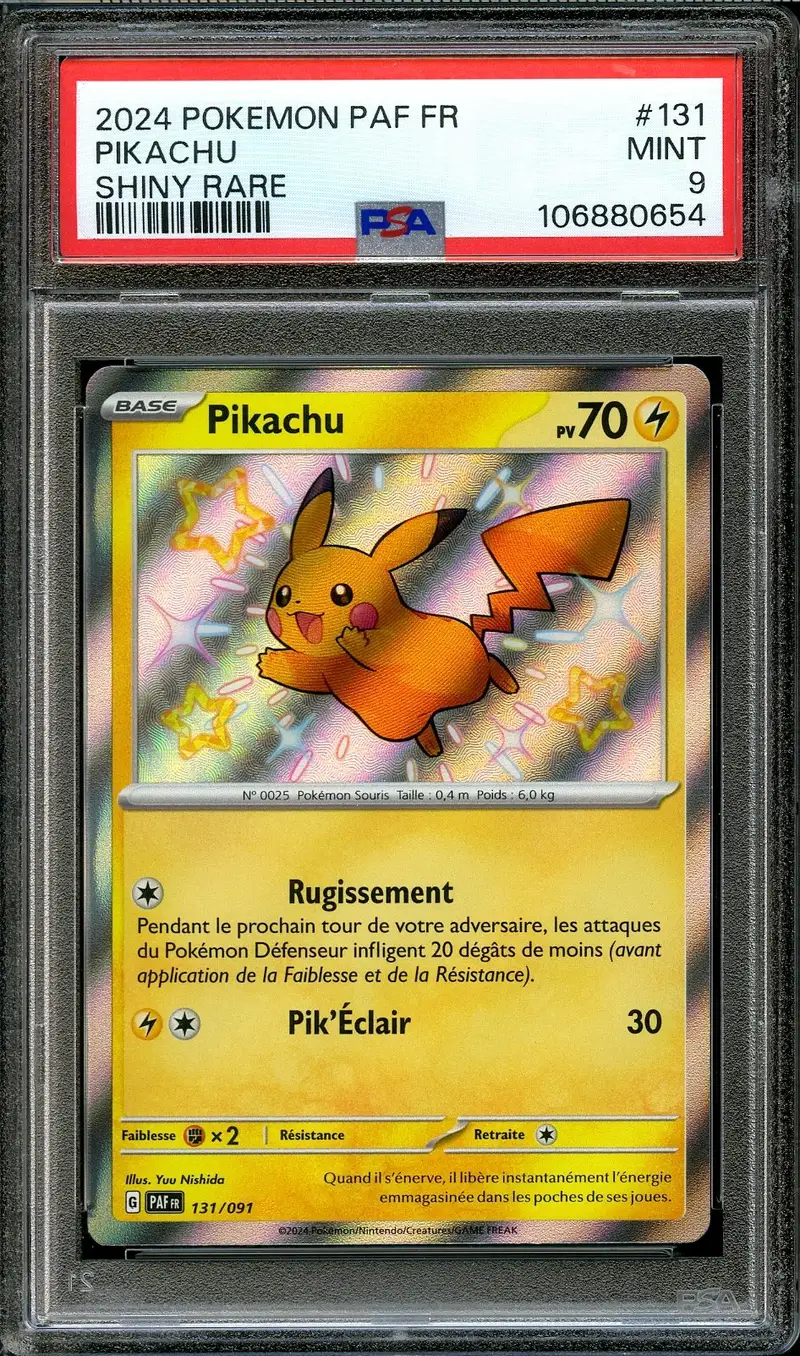 PSA 9 Pikachu Shiny