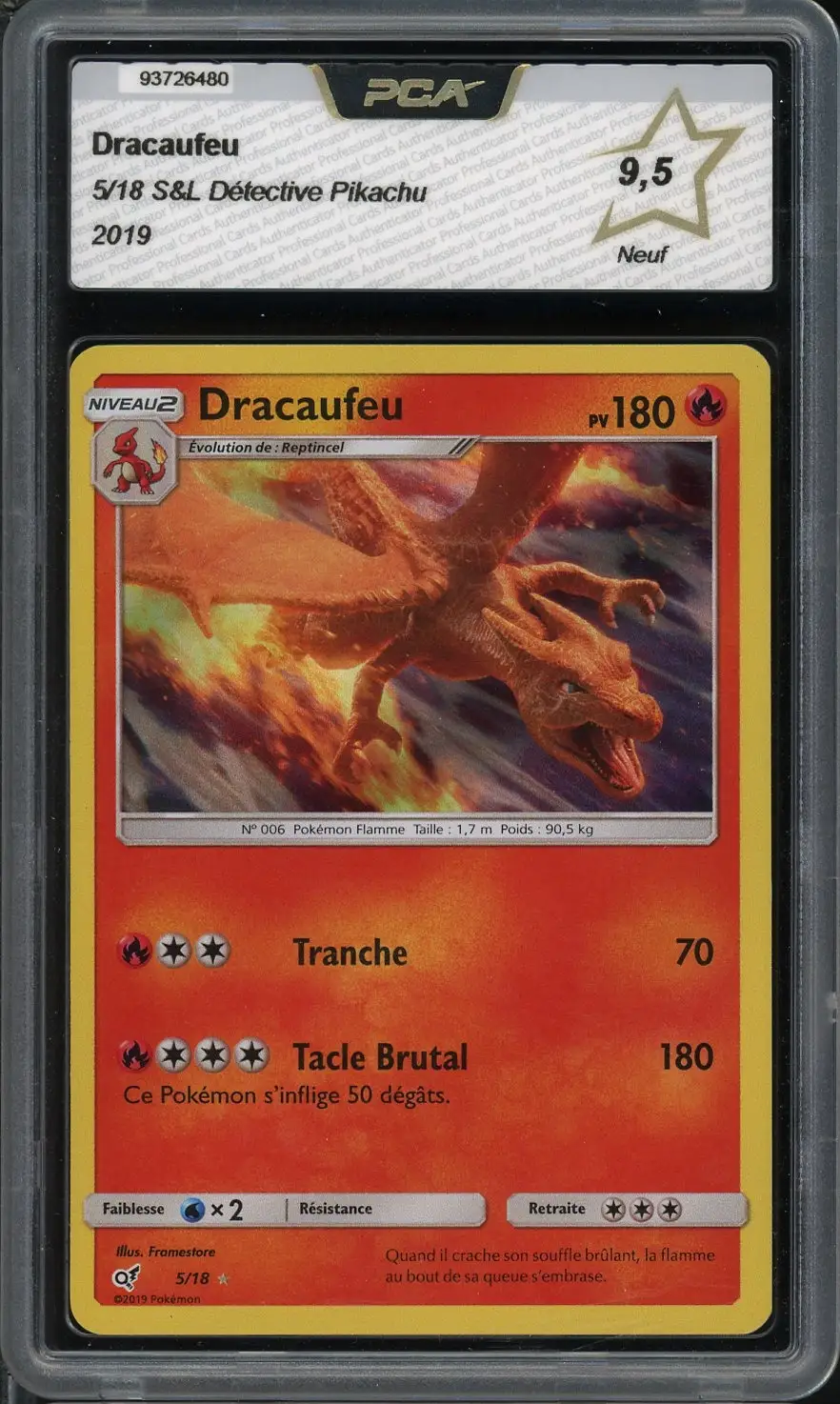 PCA 9.5 Dracaufeu Holo