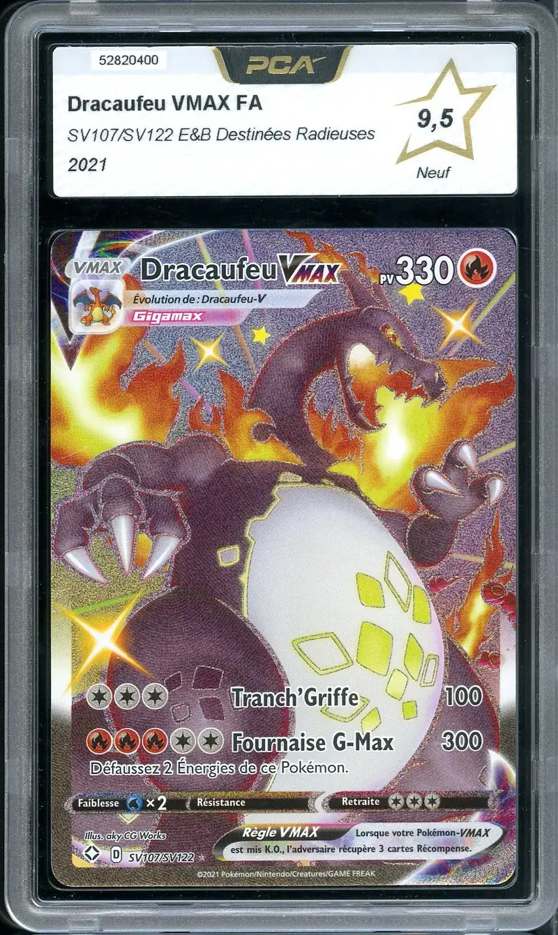 PCA 9.5 Dracaufeu VMax Shiny
